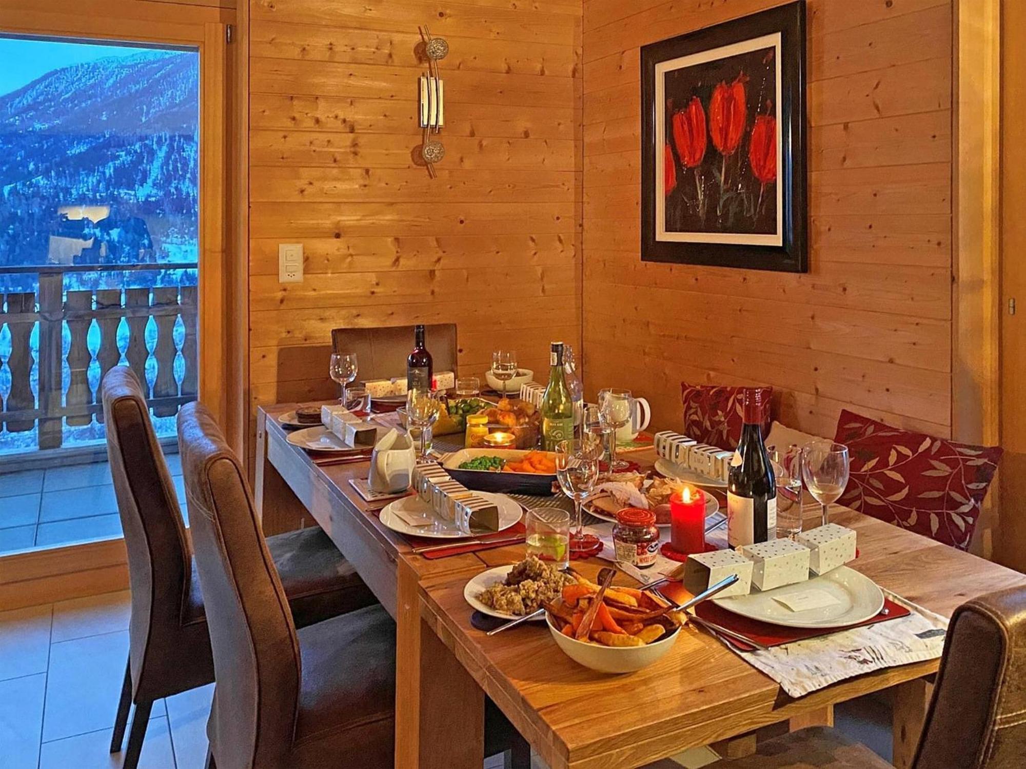 Mountain-View Chalet In Heremence With Terrace Exterior photo