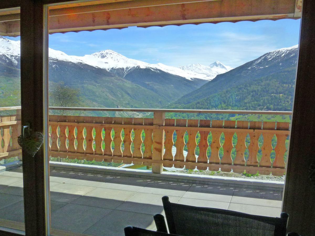 Mountain-View Chalet In Heremence With Terrace Exterior photo